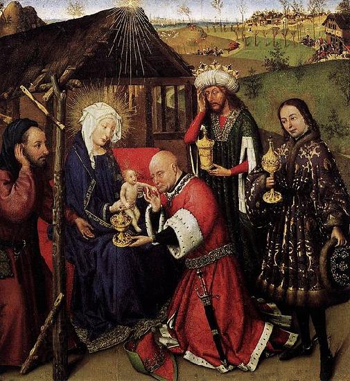 DARET, Jacques Altarpiece of the Virgin oil painting picture